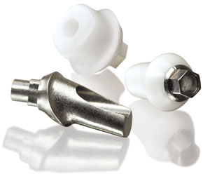 Metal and ceramic implant components